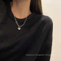 Shangjie OEM Vintage Metal Silver Heart Collar Punk Collar Collar Collar